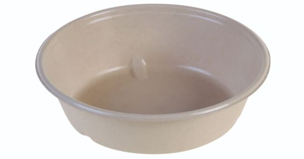SR-fiber / natur, Bowl 900ml, Ø195x52mm, bio coated - 160 stk pk - UDGÅR