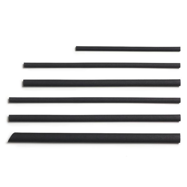 Sugerør Bobba Charcoal Black, Ø12x230mm - REST - 70 PAKKER TILBAGE - 100 stk pk / 20 pk karton