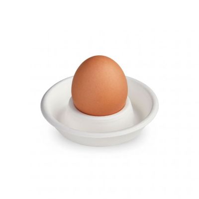 Æggebæger PFAS-fri sukkerrørsfiber, Ø 93mm, hvid - 50 stk pk* / 20 pk karton*