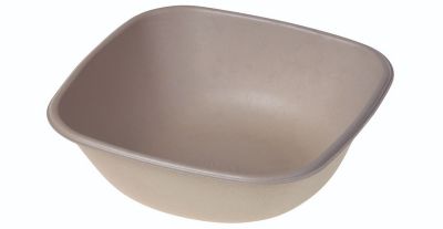 Bakke biocoated sukkerrørsfiber, 750ml, 170x170x55mm, natur - 125 stk pk / 4 pk karton