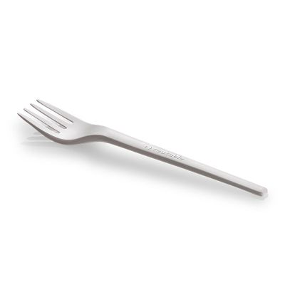 Gaffel CPLA - "REUSABLE", 168mm, hvid - 50 stk pk* / 20 pk karton*