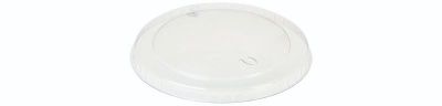 Låg fladt PLA, Ø75mm stabelbar til 17902, glasklar - 50 stk pk / 20 pk karton