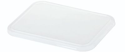 Låg PLA, 227x178mm m antidug, til menu bakke, glasklar - 100 stk pk / 2 pk karton