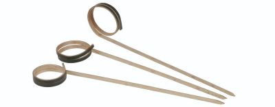 Pindemadspind Bambus, 120mm MumbaiI, sort - 250 stk pk / 16 pk karton