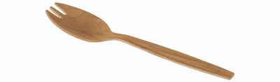 Spork Træ, 147mm, natur - FSC 100% - 100 stk pk* / 20 pk karton*
